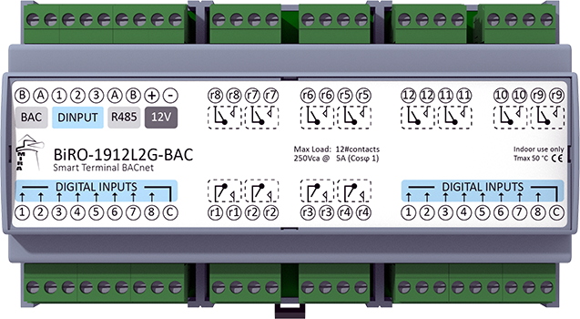 BiRO-1912L2G-BAC - BACnet I/O Device