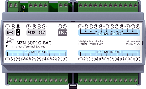BiZN-30D1G-BAC - BACnet I/O device