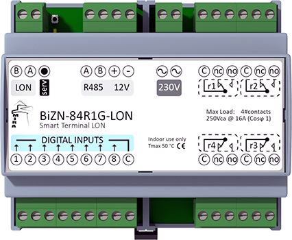 BiZN-84R1G-LON - LonWorks I/O Device