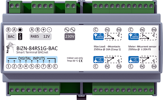 BiZN-84RS1G-BAC - BACnet I/O device