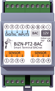 BiZN-PT2-BAC - BACnet I/O Device