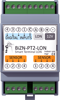 BiZN-PT2-LON - LonWorks I/O Device